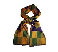 Posh Gear Homme Écharpe Foulard Rettangolo, Marron 100% soierie