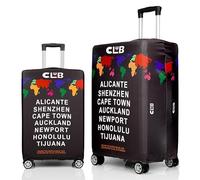 Posh Housse de valise | Housse de valise robuste en polyester | Housses de valise 18"-30" | Protection pour vos valises de voyage, Cities, xl, Housse de valise