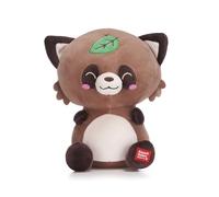 Posh Paws Kawaii Kuties 49402T Jouet en peluche douce pour chien Mika le Tanuki Marron 24 cm