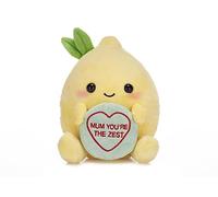 Posh Paws Peluche Swizzels Love Hearts 'Mum You're The Zest' Citron 18 cm