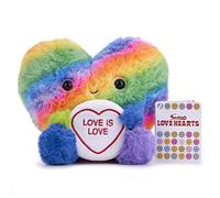 Posh Paws Love Hearts 37513 Peluche Arty Le Grand cœur « Love is Love » 18 cm