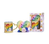 Posh Paws Swizzels Love Hearts Arty The Big Hearty Coffret cadeau avec tasse et peluche 325 ml
