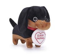 Posh Paws Swizzles 37689 Peluche Chien Dave Le Teckel Clever Saucisse 18 cm Noir