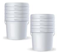 POSH Seau avec couvercle - Seau en plastique de qualité alimentaire - Anti-fuite - Inodore - Robuste, robuste et hermétique - Seau avec anse - 10, 2 l
