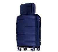 Posh Set de valises 2 pièces Coque Rigide en polypropylène - Vanity-Case 14L et Taille Moyenne 62L - Trolley de Voyage avec Serrure TSA et Doubles Roues silencieuses - Bagage ultraléger Set de Voyage