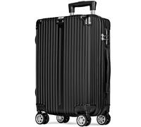 POSH Valise 77x50x30 cm - Rigide légère 4 kg en ABS - Grand Trolley 100 L avec Roues Doubles silencieuses 360° - Cabine Stable avec Serrure à Combinaison