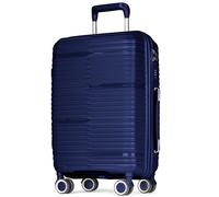 POSH Valise Cabine 55x40x23 cm - Rigide légère 2,5 kg en polypropylène - Trolley Cabine 37L avec Doubles Roues silencieuses 360° - Bagage Cabine de Voyage Robuste avec Serrure TSA
