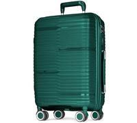 POSH Valise en polypropylène - Sacs de maquillage, bagage à main, valises et trolleys de taille moyenne et grande - Valise de voyage avec serrure TSA et roulettes doubles silencieuses - Empilable