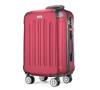 POSH Valise rigide et trolleys - Bagage à main - Valise de voyage avec roulettes - Valise grande, moyenne et petite en ABS - Ensemble de 3 valises légères en taille M-L-XL, bordeaux, xl, Valise ABS