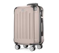 POSH Valise rigide et trolleys - Bagage à main - Valise de voyage avec roulettes - Valise grande, moyenne et petite en ABS - Ensemble de 3 valises légères en taille M-L-XL, champagne, xl, Valise ABS