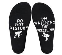 Poshzone Chaussettes fantaisie avec inscription « Do Not Disturb I'm Watching F1 » - Cadeau d'anniversaire, cadeau de sport, cadeau pour la famille et les amis, Lutte., taille unique