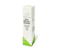 Posi Pulse Lot de 200 tampons de gaze non stériles - Mélange non tissé à 4 plis de viscose/polyester doux, résistant et lisse, 30 g, sans latex, certifié CE, blanc pour pansement, nettoyage