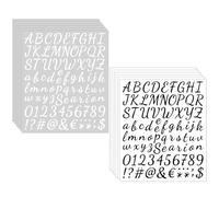posionks Lettres Autocollantes 12 Feuilles Stickers Alphabet Chiffre Autocollant Alphabet Vinyle Stickers Lettres pour Scrapbooking,Travaux Manuels,Cartes de Vœux (Noir et Blanc)
