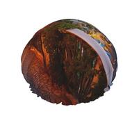 Positano Bonnet de douche double couche imperméable pour femme avec bande élastique, garde les cheveux au sec pour la douche et les soins de la peau