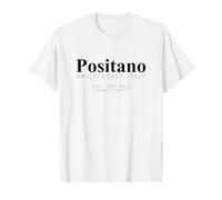 Positano Italie Côte Amalfitaine Calme Luxe Esthétique Typographe T-Shirt