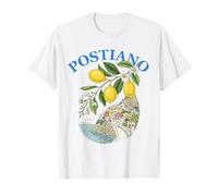 Positano Lemon Art Littoral Italie Illustration Voyage Suvenir T-Shirt