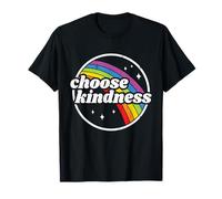 Positif Anti-Intimidation Rainbow Peace Hippie Choisissez la gentillesse T-Shirt