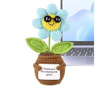 positif au crochet | tricotée créative, fleurs artificielles au crochet pour la maison, le bureau, la voiture, le tableau de bord, la décoration de petit anniversaire, remise de