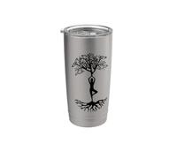 Position de l'arbre de yoga Gobelet isotherme en acier inoxydable double paroi