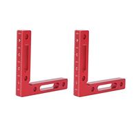 Position de positionnement à angle droit 2pcs | Règle de forme L de 90 degrés pour le travail du bois/menuiserie/DIY | Alliage d'aluminium avec des échelles pouces et