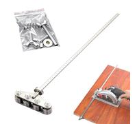 Positioning Calipers for Precise Measurements & Easy Wood Cutting, Stainless Steel Cutting Guide for Circular Saws, Adjustable Precision Caliper Guide Furniture Making (8+1 bearings,60CM/23.6in)