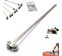 Positioning Calipers for Precise Measurements & Easy Wood Cutting, Stainless Steel Measuring Tool, Adjustable Precision Caliper Guide Furniture Making Carpentry (Double Bearing,10 * 600 * 3MM)