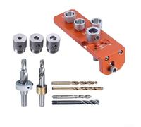 Positionneur de perçage, outil de taraudage multifonction pour séries 20/30/40 avec rail réglable pour meubles de bricolage (lot de 10)