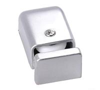 Positionneur de poulie de guidage inférieur pour portes coulissantes en verre avec butée pivotante en acier inoxydable et compatibilité de piste (C)