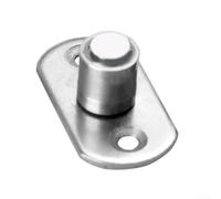 Positionneur de poulie de guidage inférieur pour portes coulissantes en verre avec butée pivotante en acier inoxydable et compatibilité de piste (A)