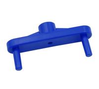 Positionneur de Trous Travail du Bois en Abs Bleu pour Bois et Planches | Marquage Précis, Perçage sur Chant, Usage en Menuiserie, Outil de Traçage