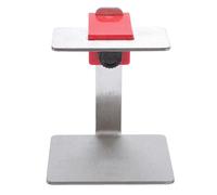 Positionneur d'installation de porte d'armoire en acier inoxydable et gabarit de montage pour fixation de charnière - Hauteur réglable de 29 mm à 123 mm avec rembourrage intégré