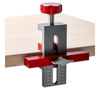 Positionneur D'installation de Porte D'armoire, Gabarit de Quincaillerie en Alliage D'aluminium, Outil de Longueur Réglable avec Guide de Perçage Précis pour la Plupart des Portes