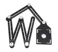 Positionneur d'ouverture de carrelage universel multifonctionnel haute précision outil de carrelage avec positionnement et poinçonnage 60 règles pliantes 5 trous