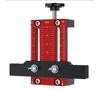 Positionneur pour installation de portes d'armoire Gabarit de montage porte d'armoire réglable, outil d'ouverture trou positionnement rapide, alliage d'aluminium for le travail du bois(1PC)