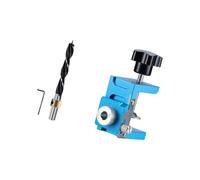 Positionneur réglable - Guide de perçage - Localisateur de panneau de porte - Gabarit d'installation de panneau de porte - Outil de perforation facile à utiliser