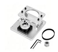 Positionneurs rotatoires de plate-forme tournante creuse de grande | Servomoteur pas à pas de 86 mm, alésage traversant de 10,5 mm, tension de courroie réglable et substitut au moteur