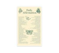 Positive Affirmation Poster | Self Talk Decor(Unframed,08x12inch(20x30cm))