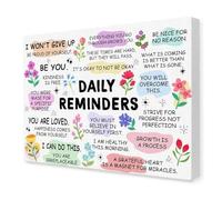 Positive Affirmations Poster for Women - Set of Motivational Daily Reminders, Inspirational Wall Art Decor for Bedroom, Office, Living Room (Unframed,12x18inch(30x45cm))