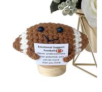 Positive Crochet - Boule à tricoter inspirante faite à la main - Boule à crochet positive avec inscription inspirante - Idée cadeau
