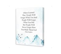 Positive Influence Wall Art Inspirational Quote Canvas for Kindness and Empathy Office Home Workplace How You Affect Others(Framed,08x12inch(20x30cm))