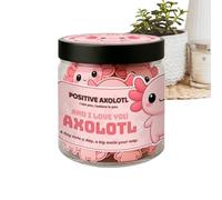 Positive Newt Jar - Cartes de soutien émotionnel, cadeau amusant pour la santé mentale | Deck de motivation Axolotl pour soins personnels pour , amis, famille avec messages édifiants et boost d