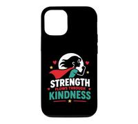 Positive Quote Woman Strength Flows Through Kindness Coque pour iPhone 12/12 Pro