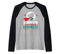 Positive Quote Woman Strength Flows Through Kindness Manche Raglan