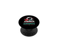 Positive Quote Woman Strength Flows Through Kindness PopSockets PopGrip Adhésif