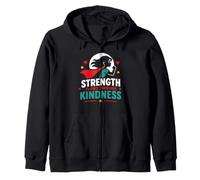 Positive Quote Woman Strength Flows Through Kindness Sweat à Capuche
