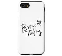 Positive Thinking Sign Think Like a Proton Be Positive Quote Coque pour iPhone SE (2020) / 7/8