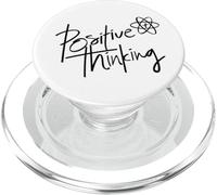 Positive Thinking Sign Think Like a Proton Be Positive Quote PopSockets PopGrip pour MagSafe