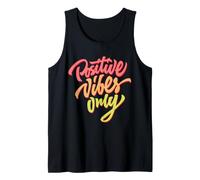 Positive Vibes Only T-Shirt avec Citations inspirantes Débardeur