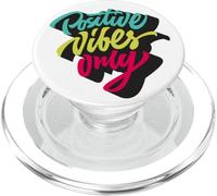 Positive Vibes Only Tee Shirts, Inspirational Quotes Graphic PopSockets PopGrip pour MagSafe