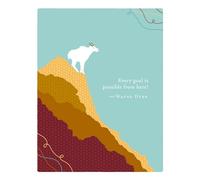 Positively Green Greeting Cards: Congratulations - Every goal is possible from here (Pack of 6)